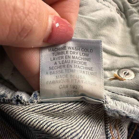 NWT Re/Done Women's High Rise Stovepipe Straight Jeans Size 25 Blue Denim - Picture 6 of 12